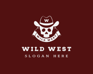 Saloon - Cowboy Skull Saloon logo design