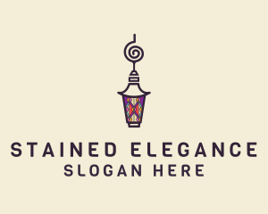 Stained Glass Lantern logo design