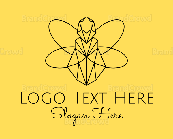 Modern Geometric Bug Logo