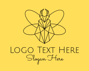 Insect - Modern Geometric Bug logo design