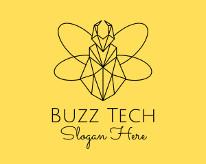 Modern Geometric Bug logo design