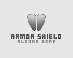 Silver Metal Armor logo design