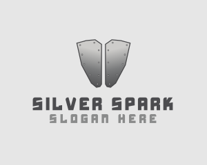 Silver Metal Armor logo design