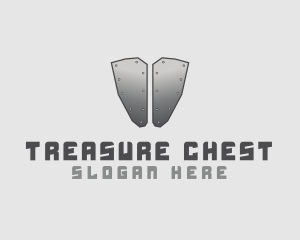 Chest - Silver Metal Armor logo design