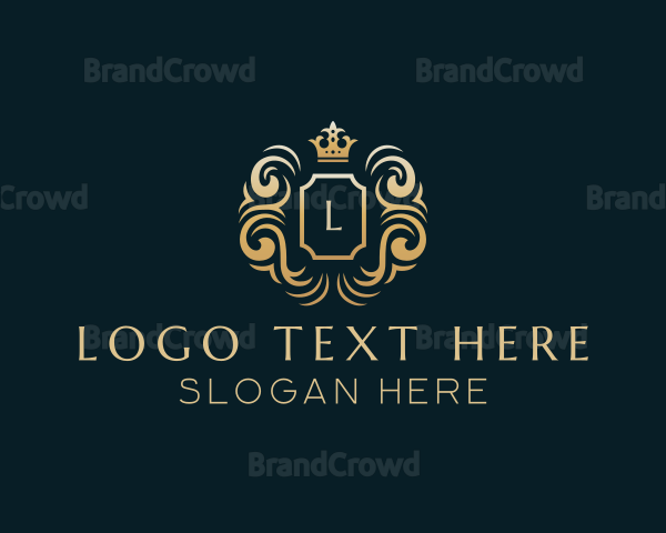 Luxury Shield Crown Logo