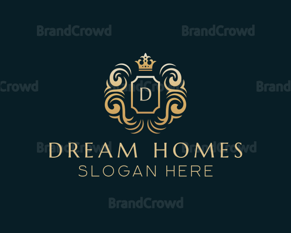 Luxury Shield Crown Logo