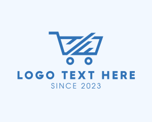 Supermarket - Express Shopping Cart logo design