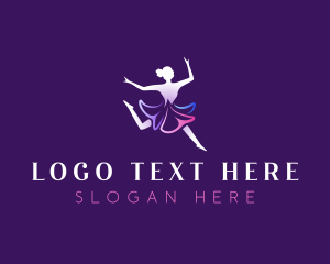 Studio - Dancing Ballerina Studio logo design