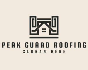 Roof Builder Roofing logo design