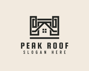 Roof Builder Roofing logo design