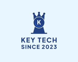 Crown Key Lock logo design