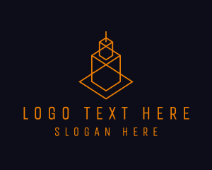 Orange Building Architect logo design