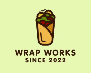 Wrap - Mexican Burrito Wrap logo design