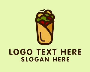 Mexican Burrito Wrap Logo