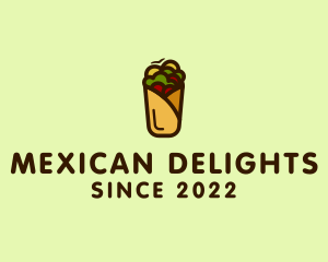 Mexican Burrito Wrap logo design