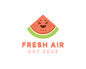 Happy Fresh Watermelon logo design