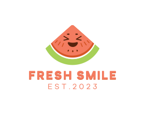 Happy Fresh Watermelon logo design