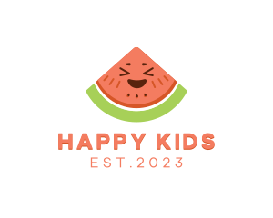 Happy Fresh Watermelon logo design