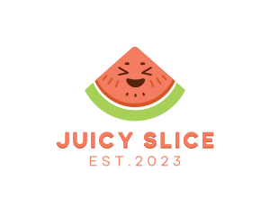 Happy Fresh Watermelon logo design