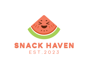 Happy Fresh Watermelon logo design