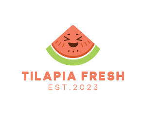 Happy Fresh Watermelon logo design