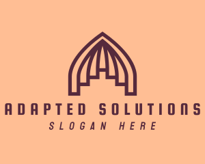 Elegant Dome Letter A logo design