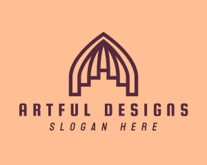 Elegant Dome Letter A logo design