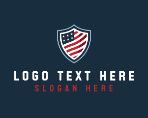 Authority - American Patriotic Shield logo design