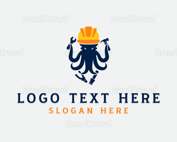 Octopus Handyman Builder Logo