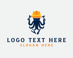 Workman - Octopus Handyman Builder logo design