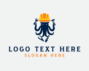 Handyman - Octopus Handyman Builder logo design