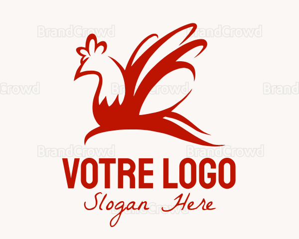 Red Chicken Wings Logo