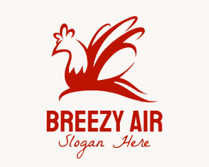 Red Chicken Wings logo design