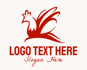 Red Chicken - Red Chicken Wings logo design