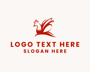 Red - Red Chicken Wings logo design