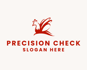 Red Chicken Wings logo design