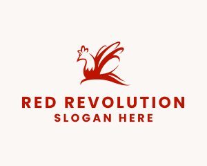 Red Chicken Wings logo design