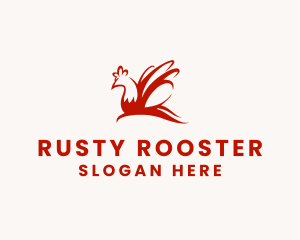 Red Chicken Wings logo design