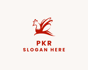 Red Chicken Wings logo design