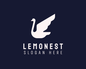 Majestic - Majestic Swan Bird logo design