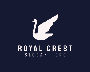 Majestic - Majestic Swan Bird logo design