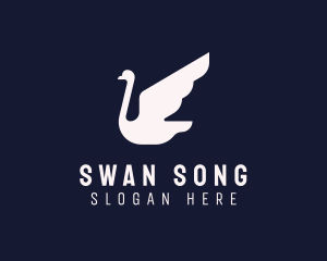 Swan - Majestic Swan Bird logo design