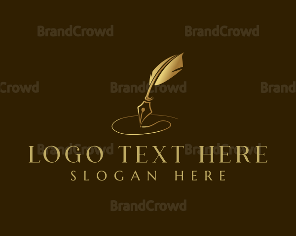 Luxury Quill Pen Logo