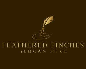 Luxury Quill Pen  logo design