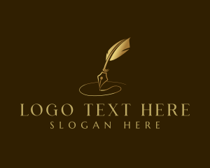 Story - Luxury Quill Pen logo design