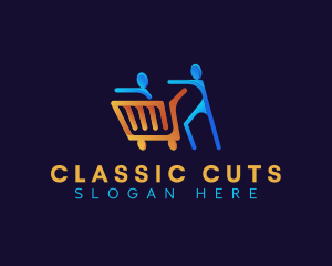 Family Shopping Cart logo design