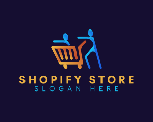 Family Shopping Cart logo design