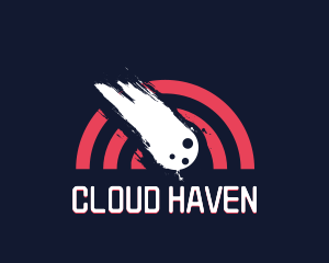 Heaven - Cosmic Shooting Star logo design