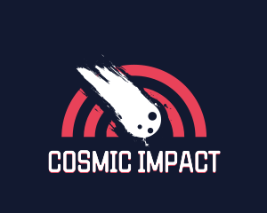 Meteorite - Cosmic Shooting Star logo design