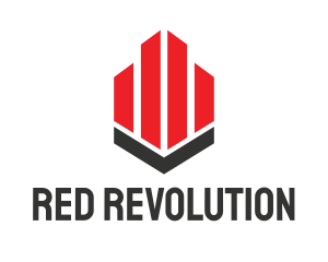 Red Building Real Estate logo design